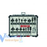 صندوق من القاطع المستقيم للقاطع 6 مم 15 قطعة . BOSCH