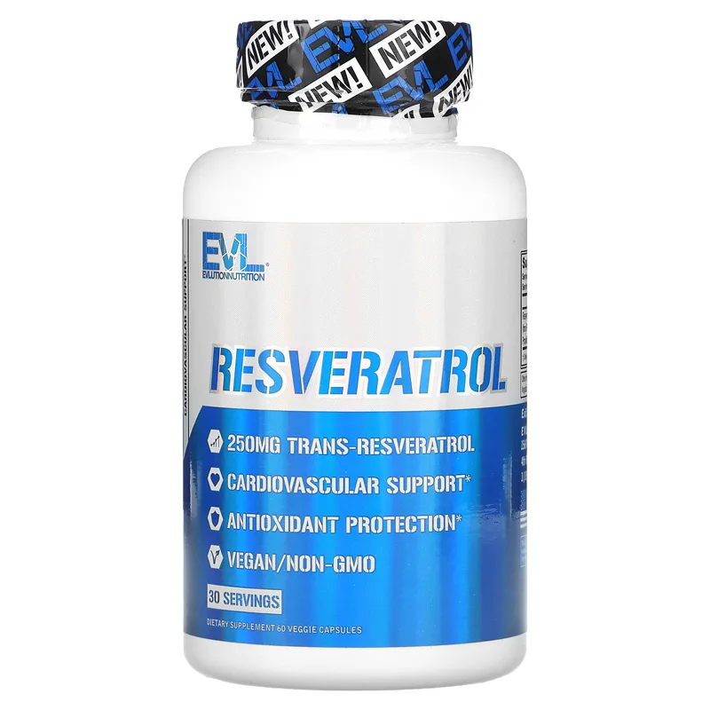Y76T Resvératrol super antioxydant ,250mg , 60 Capsules – Image 1