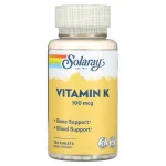 Solaray , Vitamine K , 100 MCG , 100 Comprimé