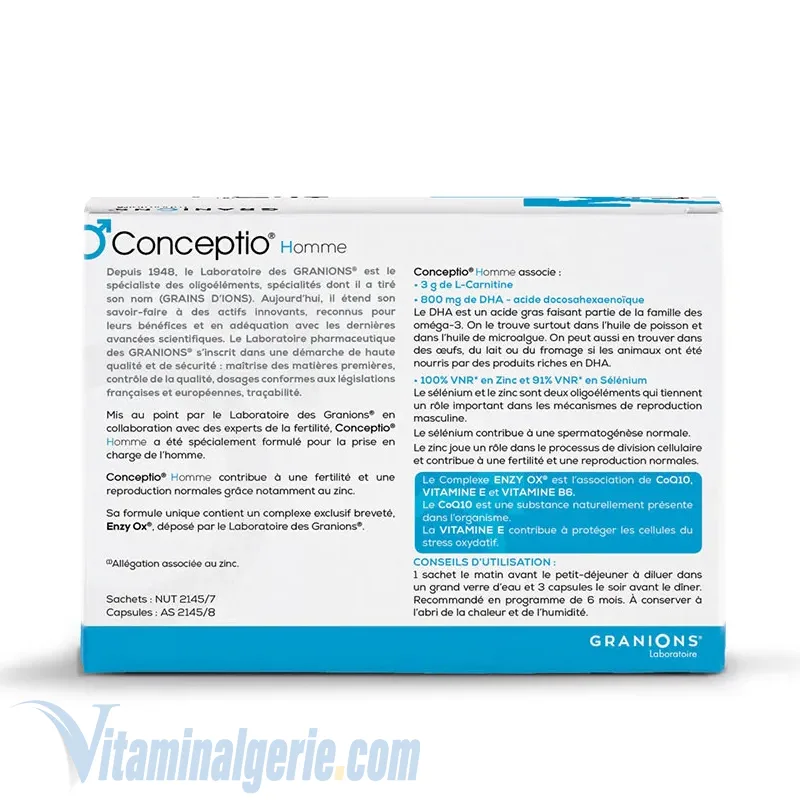Conceptio Homme 90 Capsules + 30 Sachets , fertilité hommes – Image 2