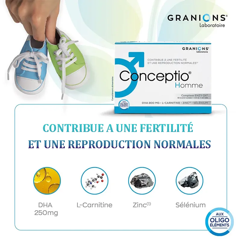 Conceptio Homme 90 Capsules + 30 Sachets , fertilité hommes – Image 3
