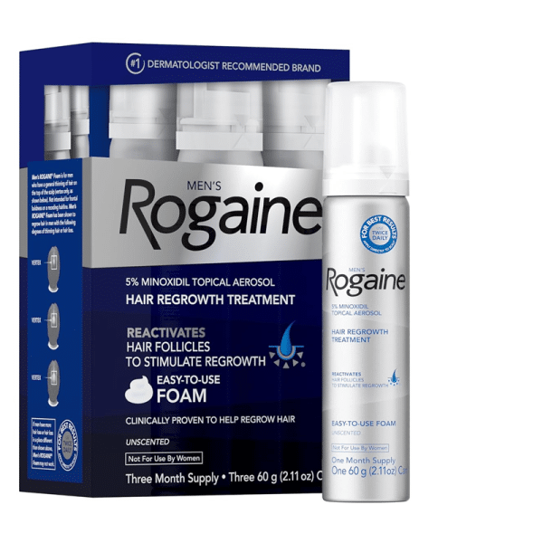 Mousse ROGAINE® 5 % Minoxidil pour hommes 1 mois